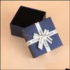 Titta p￥ l￥dor fall Tillbeh￶r Klockor Bow Engagement Armband Display Present Box Navy Jewelery Organiser Drop Delivery 2021 Edzhn