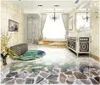 Custom any size Creative photo mural wallpaper underwater world dolphin fish 3D stereo for mall kitchen bedroom floor painting