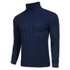 Мужские свитеры мужски пуловер с высоким воротником Ветропродажный эластичный модный свитер для отдыха Kenn22 Kenn22