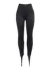 WannaThis Basic Kvinnor Brevtryck Leggings Hög midja Stretchig Fitness Sexigt Mode Sport Fritidskläder AllMatch Solid Stirrup Byxor 220607