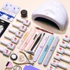 Nail Art Kits 14PCS Set Tool Complete Of Beginners Shop Professional Household Polish With Potherapy Machine Lamp