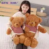 Pc Cm Cute Sweater Teddy Bear Plush Toy Beautiful Children Hanging Animal Pillow Filled Soft Toys For Girl Valentine Doll J220704