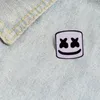 MarshmallowHelmet Mask Brooch DJ Music Festival Mask Inspiration Badge Novelty Creative Costume Accessories9677512