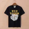 Men's T-shirts 23ss Men's t Shirt Knitted Cotton Short Sleeves Designer Brand Letters Printed Wild Tiger Face Pattern Fashion Casual Summer Clothing Women Grxn Grxn