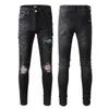 Homme Skinny Denim Jeans Designer Riped Jeans pour Hommes Distressed Rip Torn Biker Noir 20ss Moto Jogger Zipper Slim Fit Trou Droit Hip Hop Regular Rock Stretch