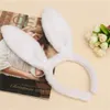 Cute Fluffy Rabbit Ears Hairbands per le donne Halloween Pasqua Anime Cosplay Fascia per capelli Copricapo Accessori per capelli coniglietto femminile GC1261