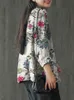 Surdimensionné femmes automne Blazer ZANZEA caftan imprimé manteaux décontracté à manches longues vêtements d'extérieur floraux femme tunique à bouton unique 220812