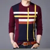 Sweter marki mody na męski pullover o-deterk Slim Fit Skoczniki wełniane wełniane zimowe koreańskie ubrania męskie 220815