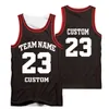 CJLM Custom Academy Basketball Jersey Zwart Geel Elke kleur nummer naam sport Heren Vest College Team spel Tank top 220628