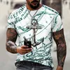 Zomer korte mouwen casual losse t -shirt oversized mannen t -shirt mozaïek print mode t shirt mannen tops T -stukken voor mannelijke kleding 220607