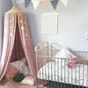 Mosquito NETE DESPENHAÇÃO Decoração dourada prateada estrelas Stars de bebê decoração de bebê salas crianças paredes decoração cama de bebê 220531