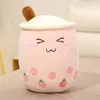 Simpatico cartone animato Giocattoli per bambini Bolla Cuscino divertente a forma di tazza Cuscino per latte creativo Schienale morbido Boba Perla Cuscini per tè Regali Peluche Compleanno per C Oqgs