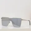 Diseo Angular Diamante Cyclone Metal Sunglasses Hombres Mujeres Gafas de Cristal Brillantes de Z1700u