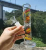 Schöne Muster 8 Zoll Mini Glas Wasserbong Shisha Dickes Öl Dab Rigs Rauchpfeifen