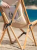 キャンプ家具屋外の折りたたみ椅子木材レアルザバタフライホームサマーホワイトポータブルキャンプ釣りパークビーチチェアキャンプ