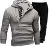 Tracksuit heren 2 stuks Set sweatshirt en sportspants Outfits Zipper Hoodies Casual Men's Clothing Plus Size ROPA HOMBRE 220610