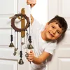 장식용 물체 인형 보호 문 행거를위한 Wiccan Bell Witch Bells Vintage Keys Pentagrams 홈 장식 마법 장식