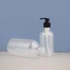 Matte, leere, gefrostete Haustier-Shampoo-Pumpenverpackungsflaschen im Großhandel, Luxus 300 ml, 500 ml mit schwarzer Lotionspumpe, Händedesinfektionsflasche, gesendet per Ocrean Express