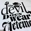 2022 Brevtryck The Devil Does Wear Vetements T-shirts Herr Kvinnor Casual Par Streetwear O-Neck Bomull Ny VTM Top Tee