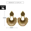 Boucles d'oreilles Jhumka rétro indiennes pour femmes, bijoux tribaux, BOHO, Hippie, Afghan, pakistanais, thaïlande, népal