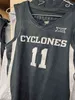 WSKT 2021 ISU IOWA STATE CYCLONES BASKETBALL CUSTY RASIR BOLTON TYRESE HALIBURTON SOLOMON YOUNG PRENTISS NIXON MICHAER JACOBSON SEWN JERSEY 4XL