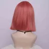 Nxy Wigs 2021 New Fashion Qi Bangs Bobo Animation Short Hair Green Air Sea Set Simulation 220527