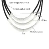 Personalized Leather Rope Neacklace GoldSilver Chain Neck Cord Necklace Women Charm Jewelry Whole Bulk1729681