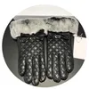 Зимняя кожа пять пальцев перчатки для женщин большие пухлые утолщенные перчатки модные аксессуары лук защитные перчатки