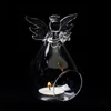 DIY Romantic Angel Crystal Glass Candle Holder Hanging Tea Light Lantern Candlestick Burner Vase Wedding Party Decoration