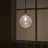 Lampes suspendues style japonais verre B chambre chevet couloir porche balcon baie vitrée petit lustrependentif