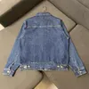 Men's Jackets designer 2022 High Street Tide Brand Washed Old Retro Men Denim Jacket Casual Sport Top Traingle UES4