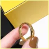 Frauen Luxurys Designer Ringe Diamant Buchstabe F Ring Verlobungen für Damen Ring Designer Schmuck Heanpok Herren Goldring Ornamente 306d