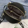 Basketball Shaped Bag Fashion Portable Splicing Bag Round Women's Versatile Single Shoulder Messenger Bag 220628