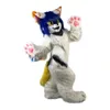 Halloween White Husky Fox Dog Mascot Costume Carnival Hallowen Prezenty Unisex Doross Fancy Party Games Wyjmij wakacyjne obchody kreskówki Stroje postaci