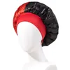 Large bande élastique Satin sommeil nuit chapeau Bonnet pour femmes fille couvre-chef casquettes Bonnet soins des cheveux accessoires de mode chapeaux