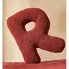 Kudde/dekorativ kudde bokstav alfabet söt dekorativ a till z kasta soffa kudde kuddar för vardagsrum hem dekor pografi propscushion