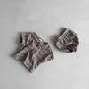 T-shirt a maniche corte per bambini estivi + pantaloncini 2 pezzi Set di vestiti per neonati Set di pantaloni a righe PP per ragazzi carini Abiti per ragazze di moda 220509
