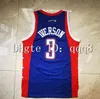 NA85 Najwyższej jakości 1 retro Sonic Kevin 35 Durant Jersey 23 Michael Jor Dan 2012 Team USA Bryant Chris 3 2004 All Star Vince 15 Carter Allen 3