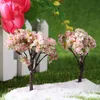 Oggetti decorativi Figurine 10 pz/lotto Realistico Adorabile Mini Simulazione Albero Fata Decorazioni da Giardino Micro Paesaggio Decor Terrario Acc