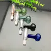 Queimador de tubo de vidro queimador de cachimbo bong hookah fumando cor de futebol filtro de vidro caldeira de vidro acessórios de tubulação de 10 mm