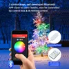 Smart Automation Modules 25/50 LED Crystal Ball RGB Lamp App Control Colorful String Fairy Lights Waterproof Courtyard Garden Christmas Deco