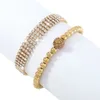 Luxus Boho Strass Kristall Kette Fußkettchen Armband für Frauen Sommer Strand Ball Anhänger Knöchel Barfuß Weiblichen Fuß Schmuck Neue