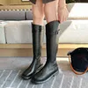 BootsBrand Design in vera pelle e PU modello di coccodrillo moda donna stivali da cavaliere alti al ginocchio 2022 autunno inverno nuove scarpe da donna G220813