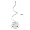 Household Table Lamps Desk Acrylic Iron Curved Lighting Modern LED Spiral Light Bedroom Living Room Bedside Night Light