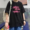 T-shirts pour hommes T-shirt imprimé à manches courtes pour hommes Femme Casual Oversize Tops Korean Street Wear Male Harajuku Fashion Hip HopMen's