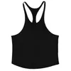 Summer Bodybuilding Tank Top Men Fitness Stringer Sporting Shirt Gym Clothing Workout Cotton Tankop 220421