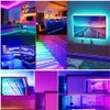 RGB LED şerit ışıkları 328ft 10m SMD 5050 Yatak odası için su geçirmez Akıllı Bluetooth Uygulama Kontrolü Uzaktan renk değiştiren LED L1538731