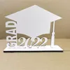 Sublimazione Blank Graduation Photo Frame Trasferimento di calore Foto Album Decorazione desktop in legno Regalo di laurea creativo fai-da-te BES121