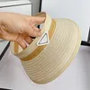 Viseras de moda Sombreros de paja Gorras Sombreros para mujeres Damas Hierba Trenza Cubo Sombrero Hombres Playa Viajes Gorra de béisbol