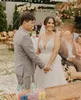 Dresses 2022 ALine Summer Wedding Dresses African Beach Bridal Gown Lace Plus Size Boho Middle East Dubai Spaghetti Straps Engagement
